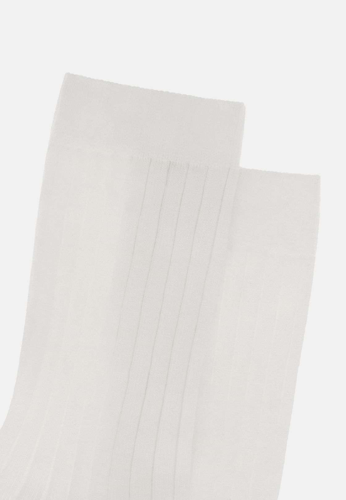 Gerippte Socken, Weiß, hi-res, 3