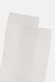 Gerippte Socken, Weiß, thumb, 3