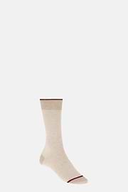 Mikrostreifen-Socken, Creme, thumb, 1