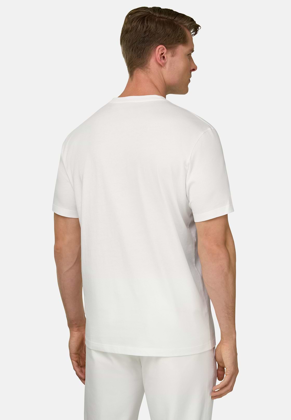 T-Shirt In Cotone, Bianco, hi-res, 3