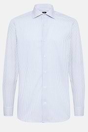 Striped Dobby Windsor Collar Shirt Slim, Light Blue, hi-res