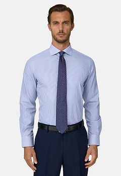 Shirt in Striped Cotton Regular Fit