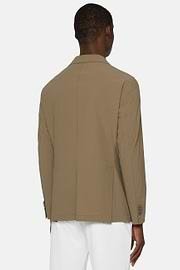 Beige B Tech Stretch Nylon Jacket, Beige, hi-res