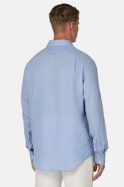 Regular Fit Linen Shirt, Light Blue, hi-res