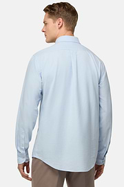 Regular Fit Oxford Cotton Shirt, Light Blue, hi-res