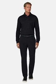 B Tech Stretch Performance Nylon Trousers, Black, thumb, 2