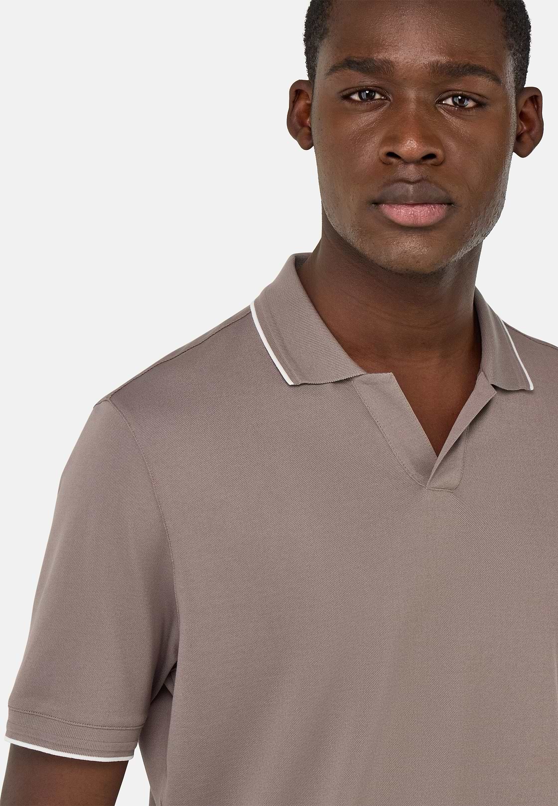 Polo En Piqué Performant S.Cafè®, Taupe, hi-res