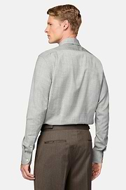 Regular Fit Wool Shirt, Grey, hi-res