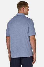 Polo En Nylon Coton, Indigo, hi-res