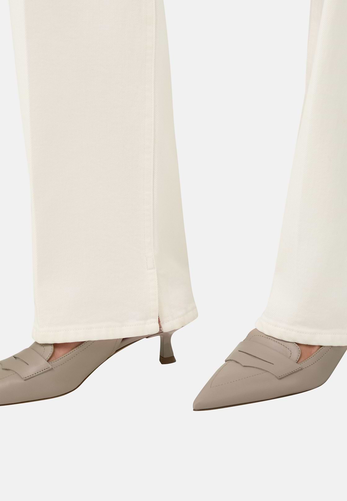 Cotton Denim Jeans, OFFWHITE, hi-res, 4