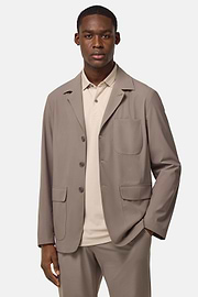 Veste B Tech En Nylon Stretch, Boue, hi-res