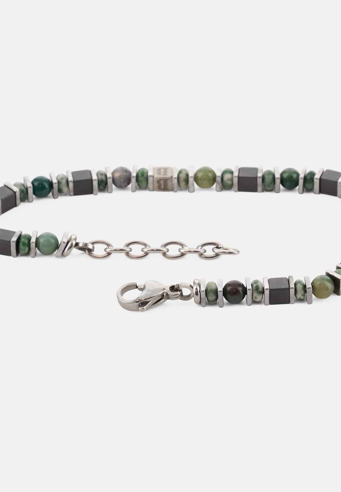 Edelstahl-Armband Mit Sodalith-Perlen, Grün, hi-res, 3