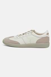 Sneakers In Pelle Bottalata, Crema, hi-res