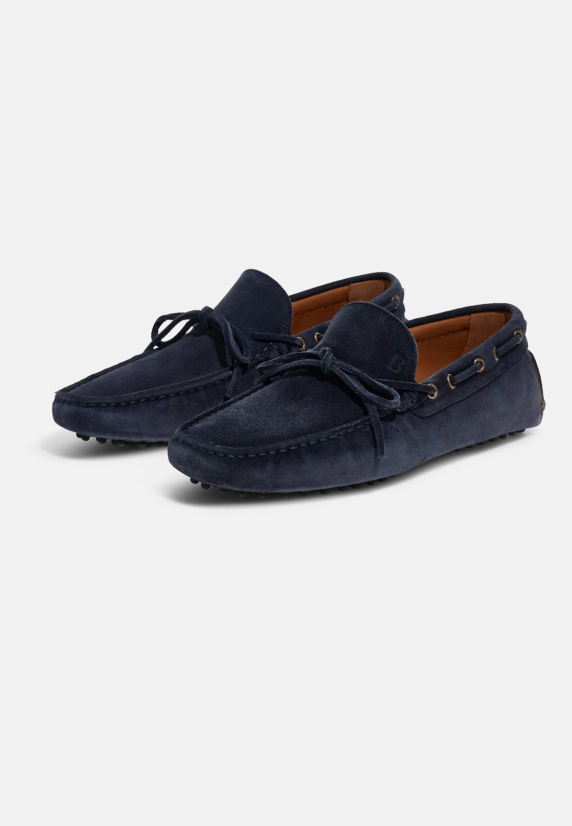 Wind Loafers in Suede Leather, Navy blue, hi-res