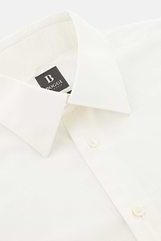 Camicia In Popeline Di Cotone Regular Fit, Bianco, thumb, 5