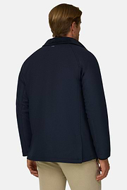 Peacoat Padded in Wool Blend, Navy blue, thumb, 4