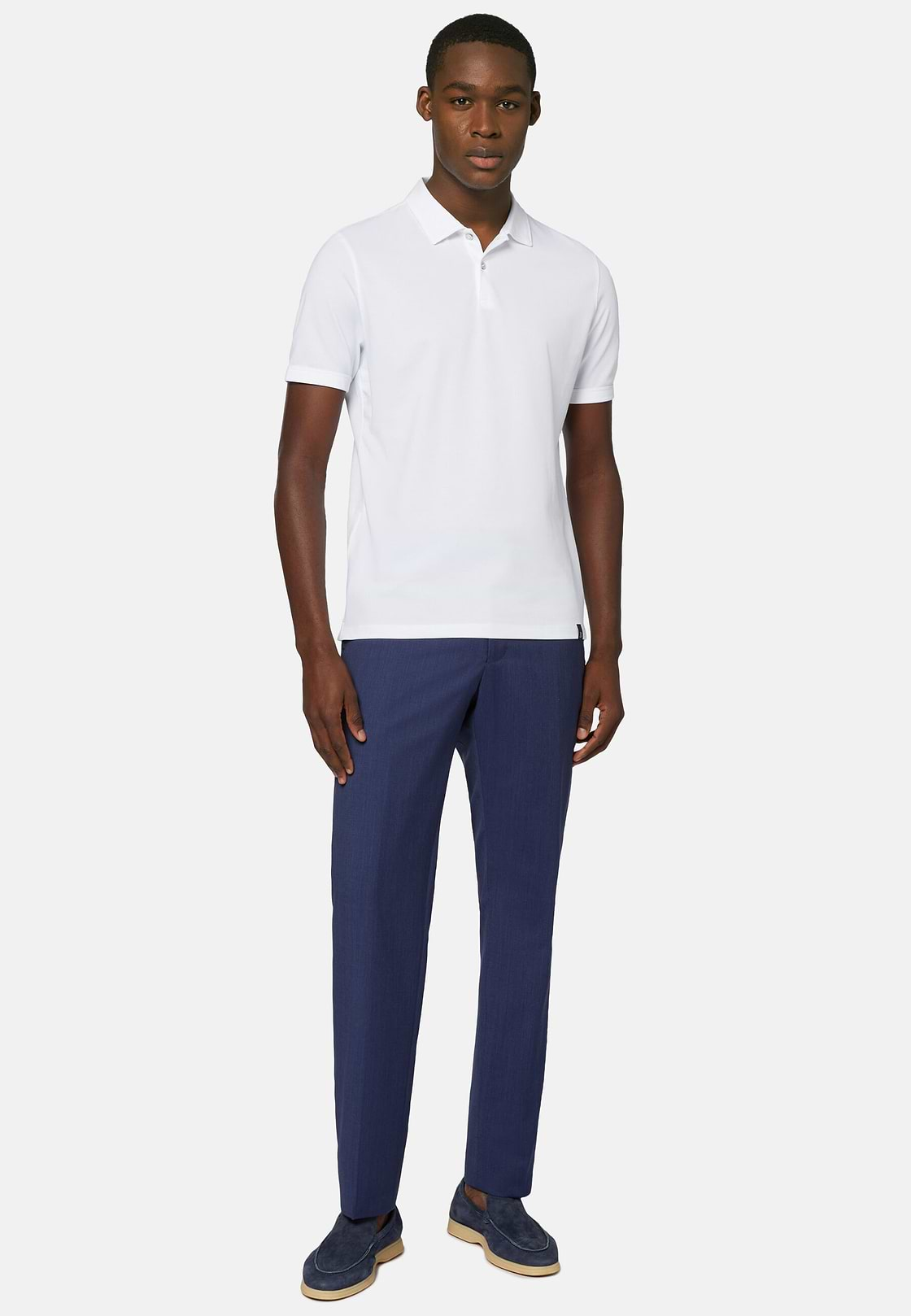 Wool B Aria Trousers, Indigo, hi-res