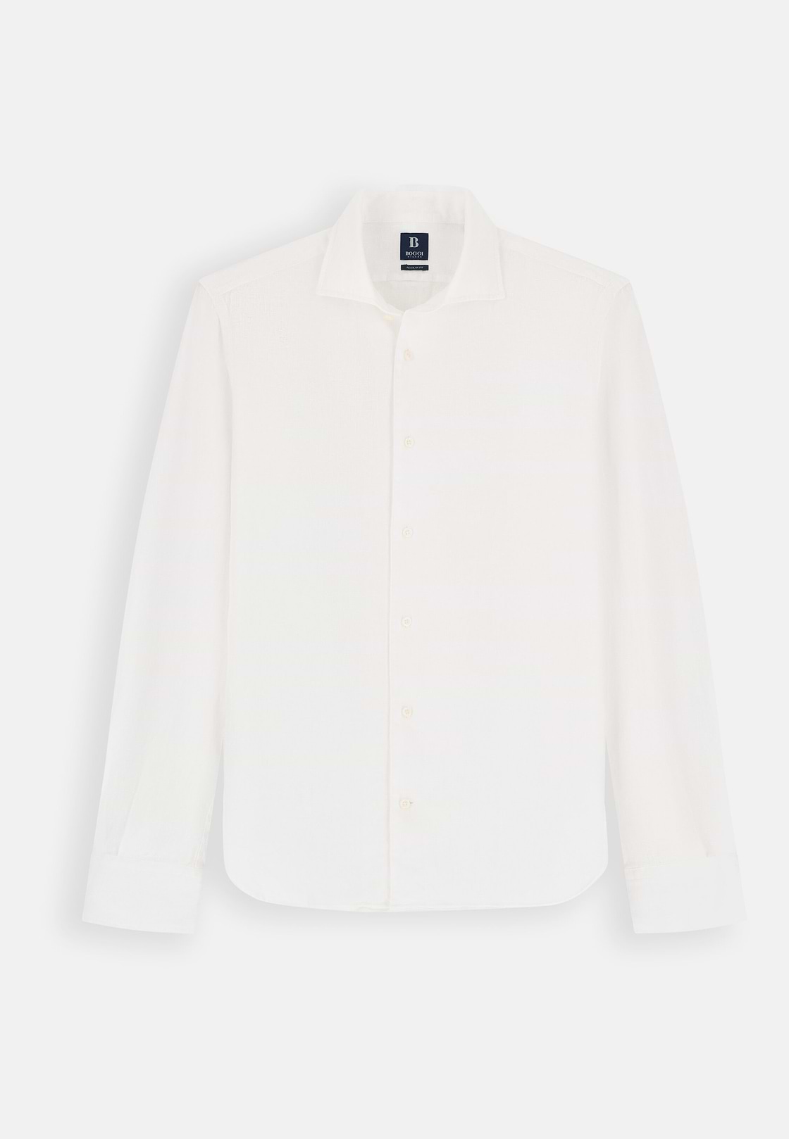 Normál szabású fehér vászoning, White, hi-res, 7