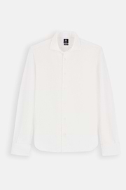 Normál szabású fehér vászoning, White, thumb, 7