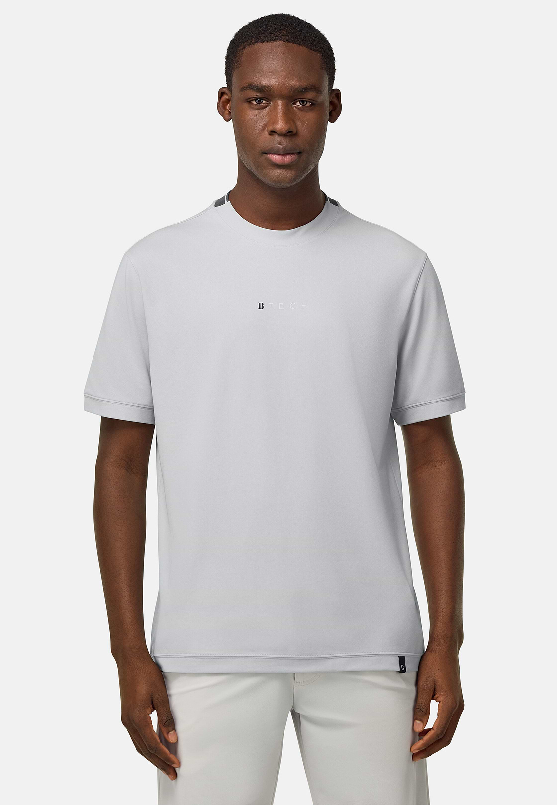 S.Cafè® High-Performance Piqué T-Shirt, Ice, hi-res