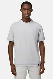 S.Cafè® High-Performance Piqué T-Shirt, Ice, hi-res
