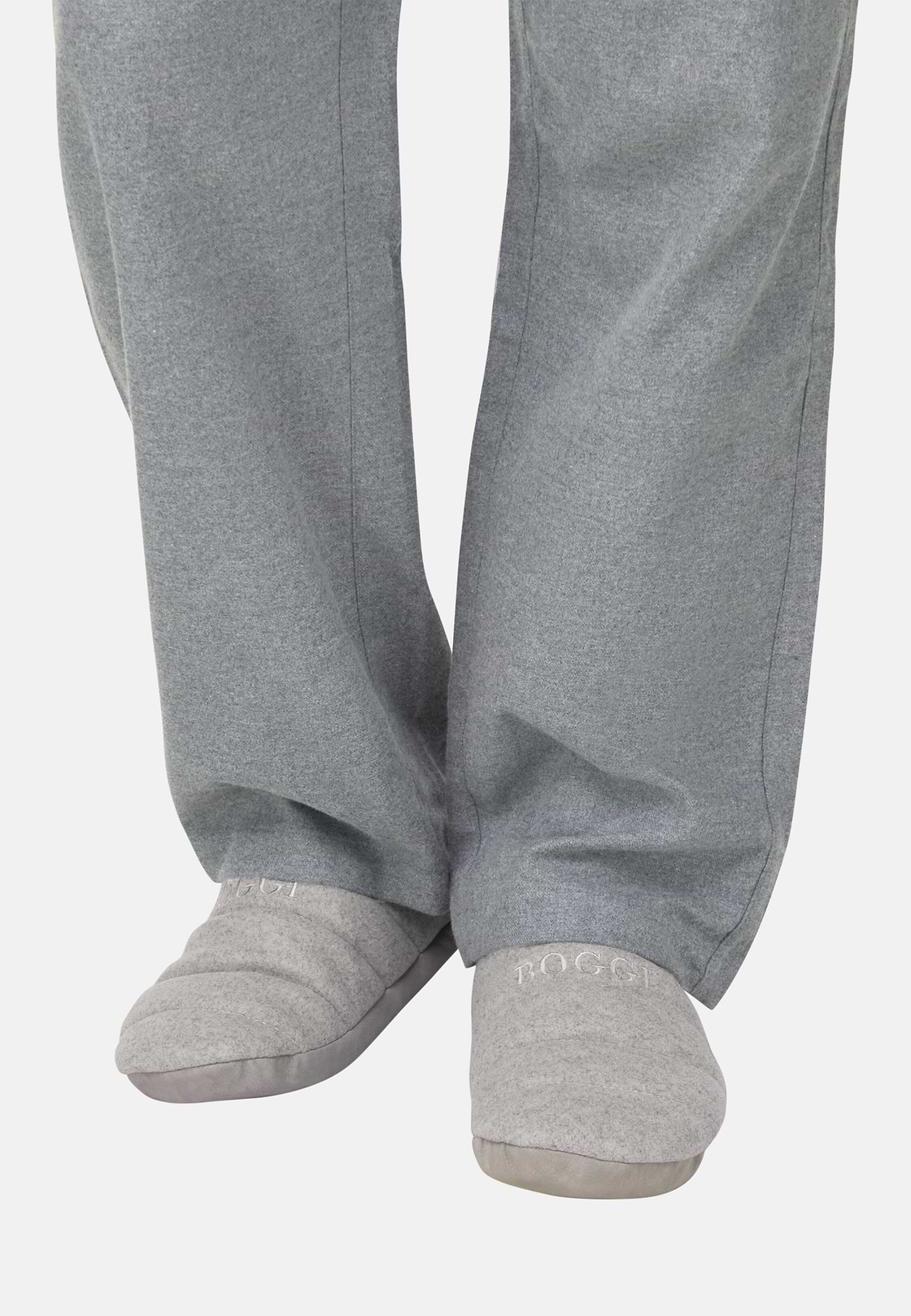 Slippers in Wool Blend, Light grey, hi-res, 2