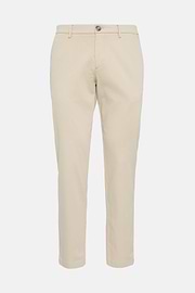 Stretch cotton/tencel trousers, Beige, hi-res