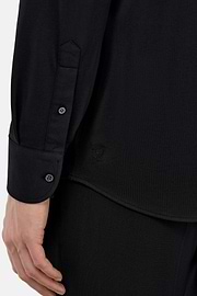 Polo camisa de piqué de alto rendimiento S.Cafè®Regular, Negro, hi-res