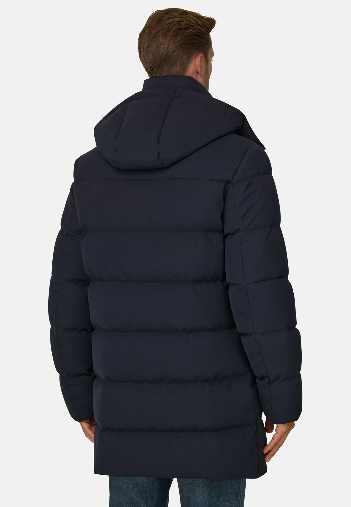 Parka Goose Down B Tech, Navy blue, hi-res, 4