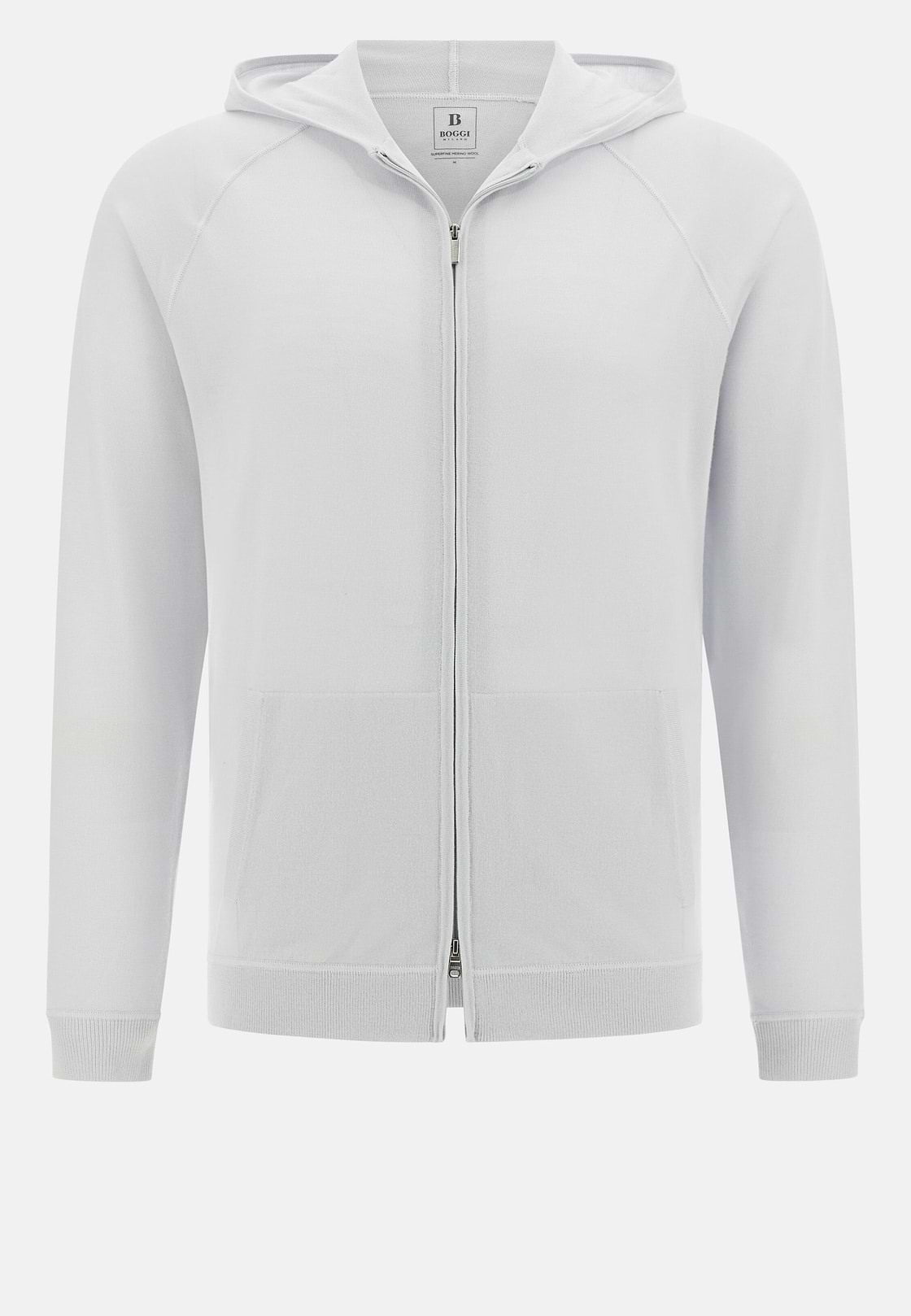 Jersey Con Media Cremallera De Lana Merina, Hielo, hi-res, 5