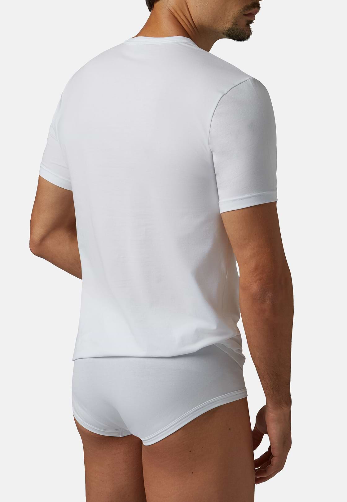 Stretch Cotton Jersey T-shirt, White, hi-res