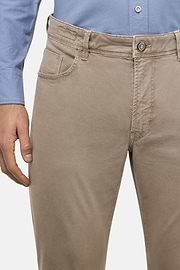 Jean En Coton Extensible, Taupe, hi-res