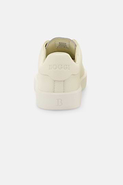 Essence Trainers in Grained Leather, White, thumb, 5