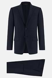 Abito Principe Di Galles Lana Stretch, Navy, thumb, 6