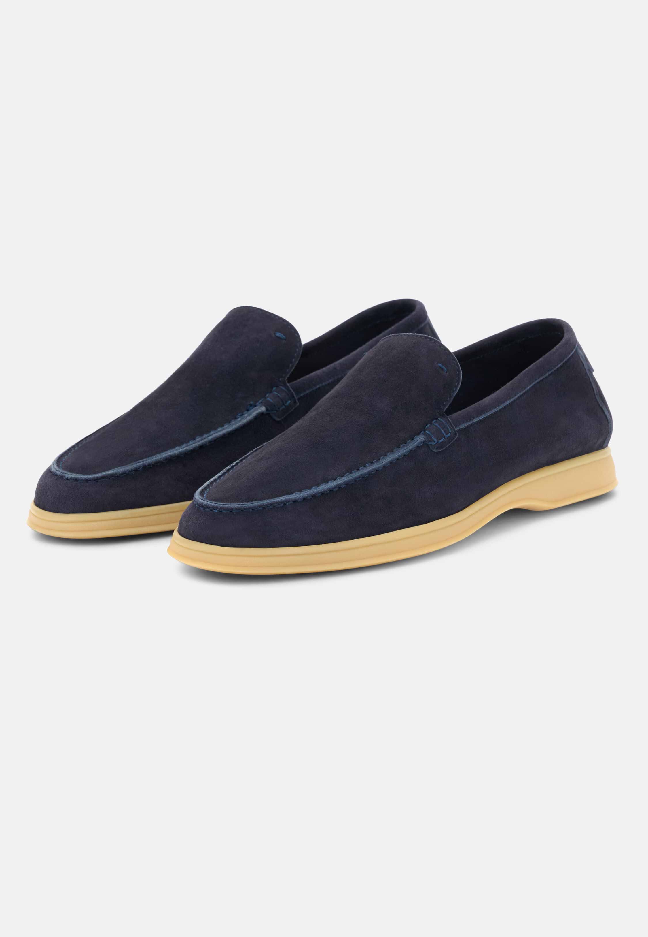 Boggi Milano Mens Blue Classic Loafers Casual Shoes Size 8 Men main image 4
