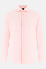 Camicia A Righe In Cotone Regular Fit, Rosa, thumb, 6
