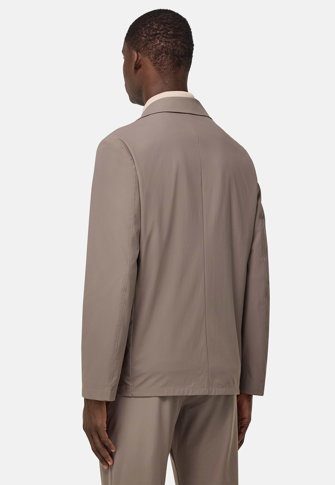 Veste B Tech En Nylon Stretch, Boue, hi-res