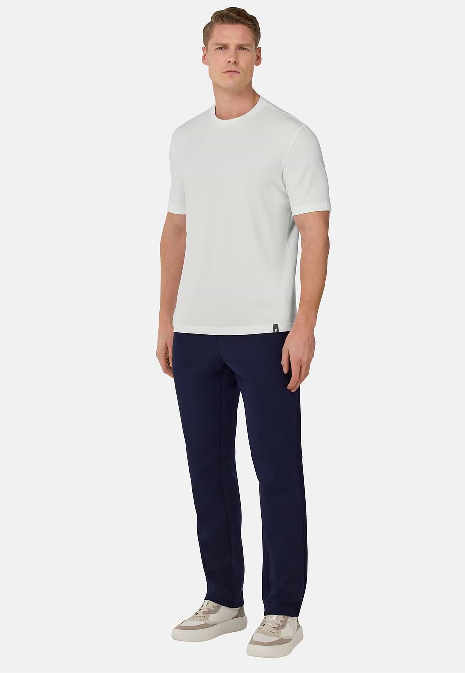 S.Cafè® High-Performance Piqué T-Shirt, White, hi-res