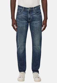Granatowe jeansy ze stretchem