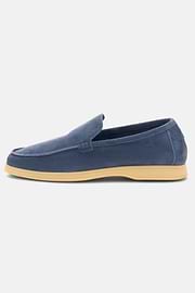 Mocassins Aria En Daim, Air-bleu, thumb, 1