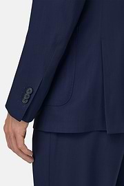 120s Pure Wool Suit, Royal blue, thumb, 4