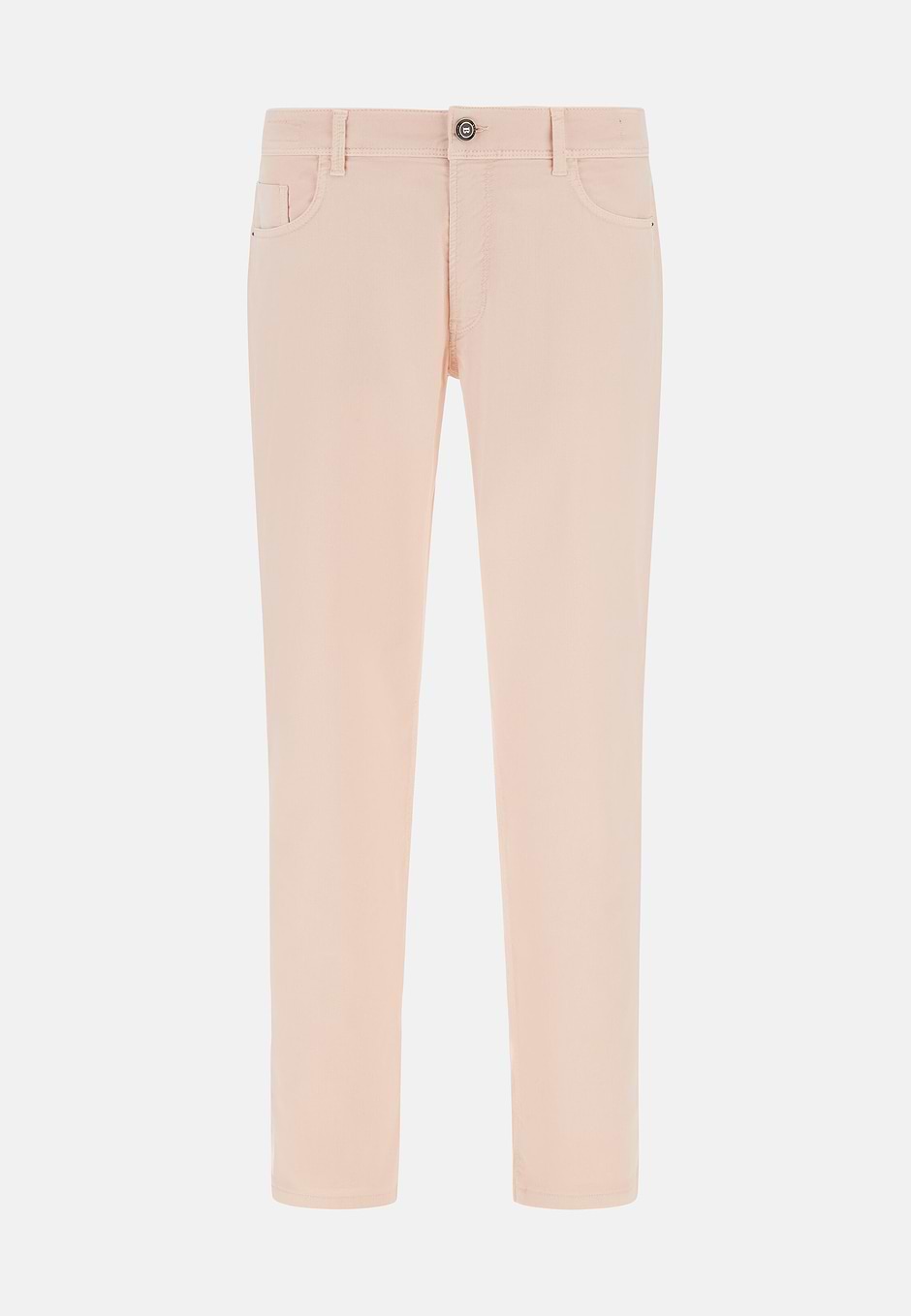 Jean En Coton Tencel Extensible, Rose, hi-res