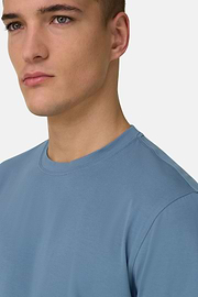 Camiseta De Algodón Supima Elástico, Azul claro, thumb, 4