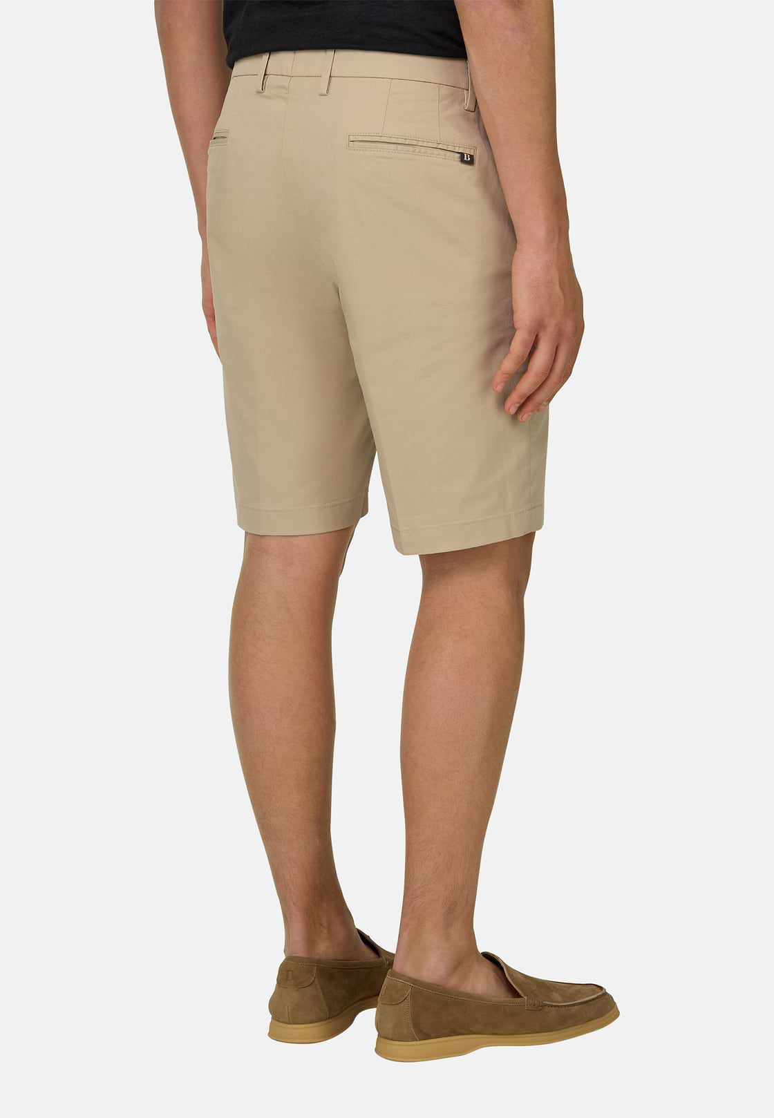 Bermudahose Aus Elastischem Nylon, Sand, hi-res, 3
