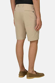 Bermudahose Aus Elastischem Nylon, Sand, thumb, 3
