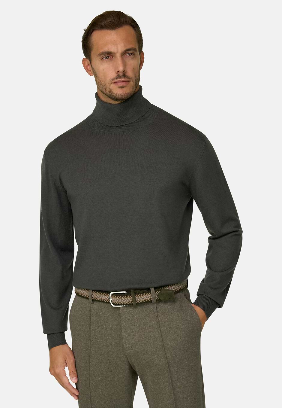 Coltrui in Extrafijne Merinowol, Military Green, hi-res