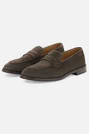 Suede Loafers, Dark brown, thumb, 3