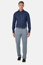Regular Fit Linen Shirt, Navy blue, hi-res