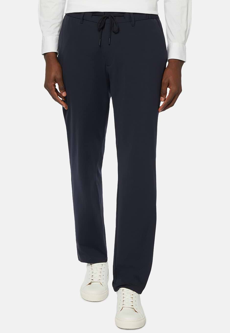 Btech Stretch Nylon Trousers, Navy blue, hi-res