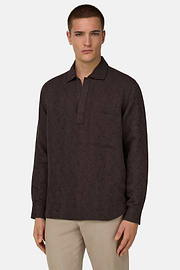 Hemd Aus Leinenmix Regular Fit, Dunkelbraun, thumb, 1